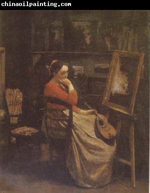 Jean Baptiste Camille  Corot The Studio (mk09)