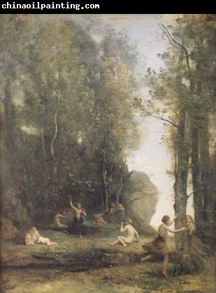 Jean Baptiste Camille  Corot Idylle antique (Cache-cache) (mk11)