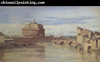 Jean Baptiste Camille  Corot The Castel Sant'Angelo and the Tiber (mk05)