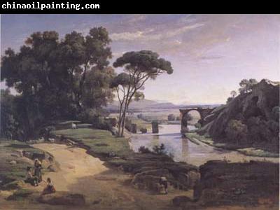 Jean Baptiste Camille  Corot Le pont d'Auguste a Narni (mk11)