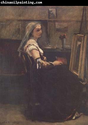 Jean Baptiste Camille  Corot L'atelier (mk11)