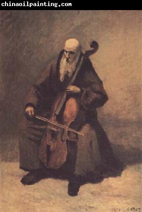 Jean Baptiste Camille  Corot Le moine au violoncelle (mk11)