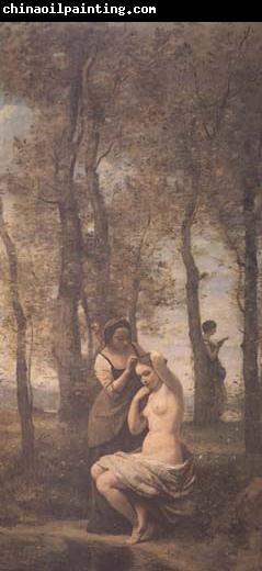 Jean Baptiste Camille  Corot La toilette (mk11)