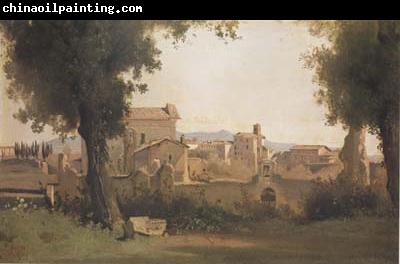 Jean Baptiste Camille  Corot Vue des Jardins Farnese a Rome (mk11)