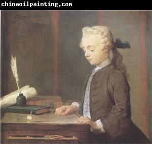 Jean Baptiste Simeon Chardin Boy with a Top (nk05)