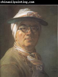 Jean Baptiste Simeon Chardin Portrait of Chardin Wearing an Eyeshade (mk05)