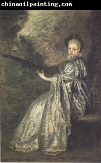 Jean-Antoine Watteau La Finette(The Delicate Musician) (mk05)