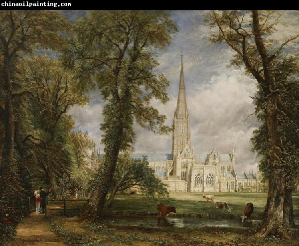 John Constable Salisbury Cathedral from the Bishop's Grounds (mk09)