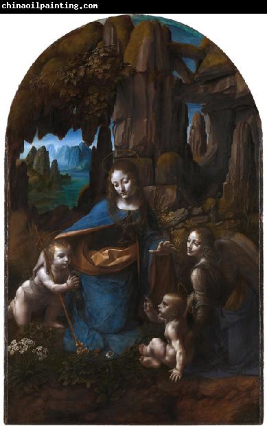 LEONARDO da Vinci Virgin of the Rocks,completed (mk08)