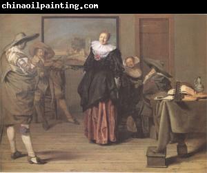 Lambert  Jacobsz The Dancing Lesson (mk05)