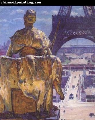 Louis Welden Hawkins THe Eiffel Tower,Seen from the Trocadero (mk06)