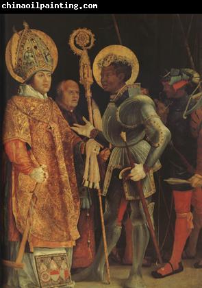 Matthias  Grunewald The Meeting of St Erasmus and St Maurice (mk08)