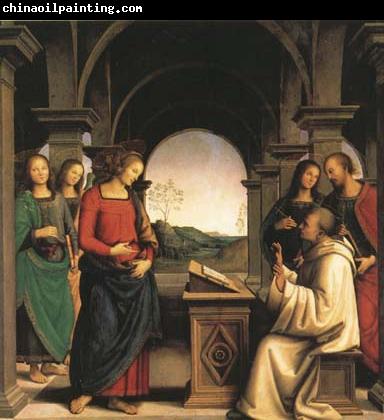 PERUGINO, Pietro The Vision of St Bernard (mk08)