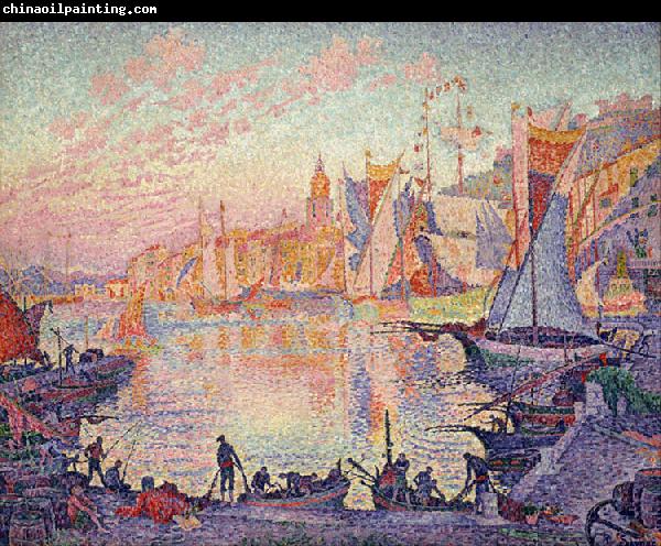 Paul Signac The Port of Saint-Tropez (mk09)