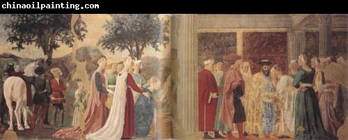 Piero della Francesca The Discovery of the Wood of the True Cross and The Meeting of Solomon and the Queen of Sheba (mk08)