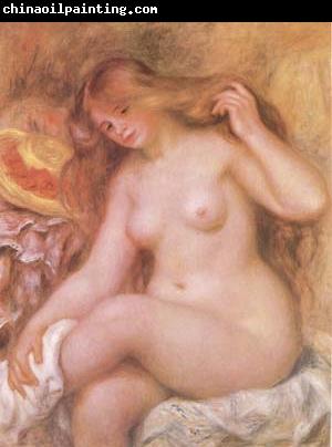 Pierre-Auguste Renoir Bather with Long Blonde Hair (mk09)