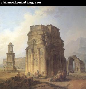 ROBERT, Hubert Triumphal Arch and Amphitheater at Orange (mk05)