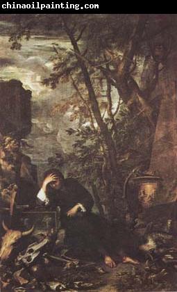 Salvator Rosa Democritus in Meditation (mk08)