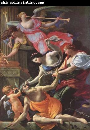 Simon Vouet Saturn,conquered by Amor (mk08)