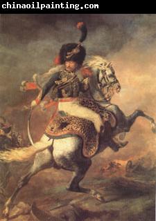 Theodore   Gericault An Officer of the Imperial Horse Guards Charging (mk05)