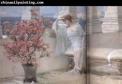 Alma-Tadema, Sir Lawrence Her Eyes Are with her Thoughts and They Are Far Away (mk23)