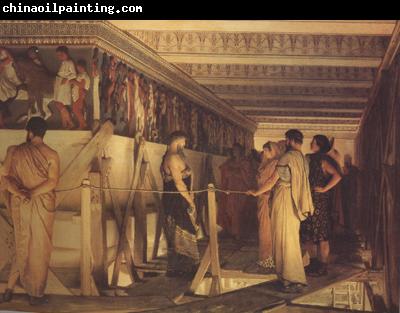 Alma-Tadema, Sir Lawrence Pheidias and the Frieze of the Parthenon Athens (mk24)