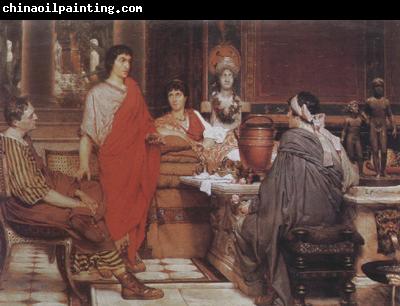 Alma-Tadema, Sir Lawrence Catullus at Lesbia's (mk23)