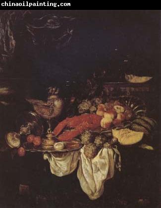 BEYEREN, Abraham van Large Still Life with Lobster (mk14)