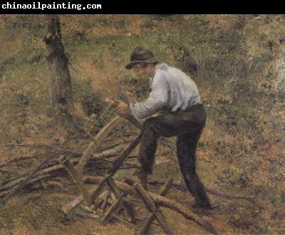 Camille Pissarro Pere Melon Sawing Wood,Pontoise (nn02)