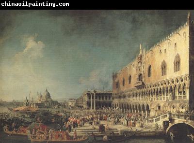 Canaletto Il ricevimento del'ambasciatore francese al Palazzo Ducale (mk21)