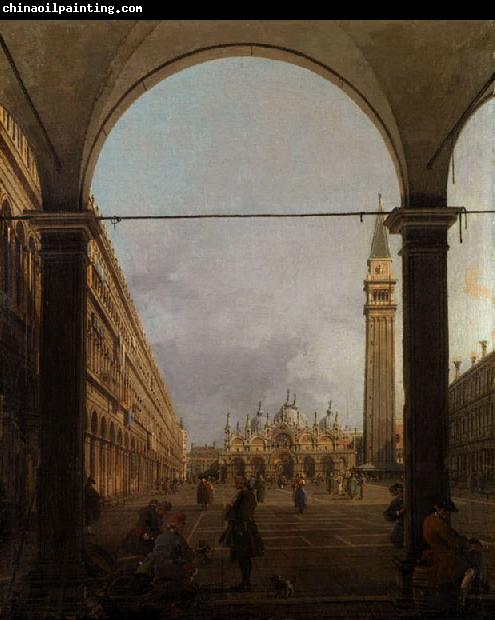 Canaletto Piazza S.Marco verso la basilica,dall'angolo nord-oves (mk21)