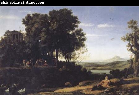 Claude Lorrain Landscape with Apollo and the Muses (mk17)