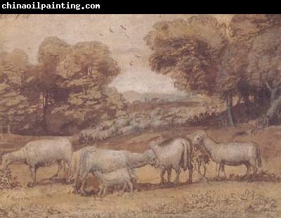 Claude Lorrain Landscape with Sheep (mk17)