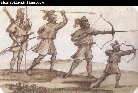 Claude Lorrain Four Archers (mk17)