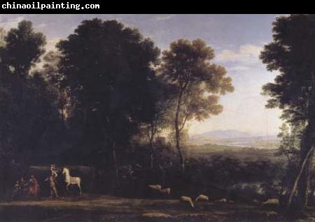 Claude Lorrain Landscape with Erminia and the Shepherds (mk17)