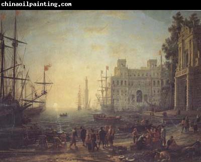 Claude Lorrain Port with the Ville Medici (mk17)