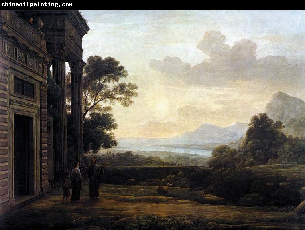 Claude Lorrain Landscape with Abraham Expelling Hagar (mk17)