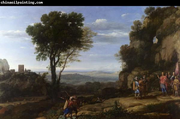 Claude Lorrain Landscape with David and the Three Heroes (mk17)