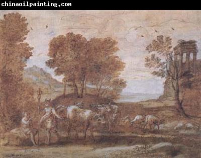 Claude Lorrain Apollo and Mercury (mk17)