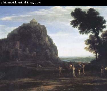 Claude Lorrain View of Delphi with a Procession (mk17)