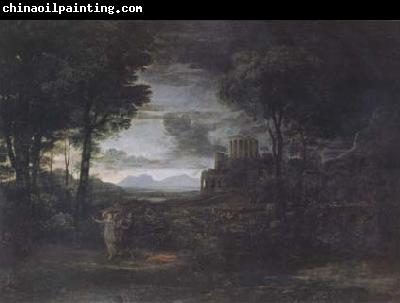 Claude Lorrain Nocturnal Landscape with Jacob and the Angel (mk17)