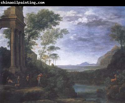 Claude Lorrain Landscape with Ascanius Shooting the Stag (mk17)