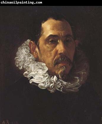 Diego Velazquez Portrait d'homme Portant barbiche (Francisco Pacheco) (df02)