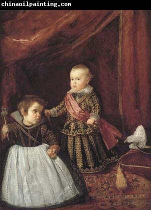 Diego Velazquez Le Prince Baltasar Carlos avec son nain (df02)