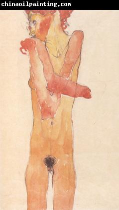 Egon Schiele Nude Girl with Folded Arms (mk12)