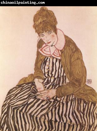 Egon Schiele Edith Schiele,Seated (mk12)