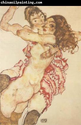 Egon Schiele Two Girls Embracing (Two Friends) (mk12)