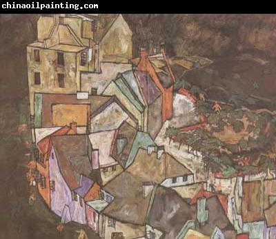 Egon Schiele Edge of Town (Kruman Town Crescent III) (mk12)