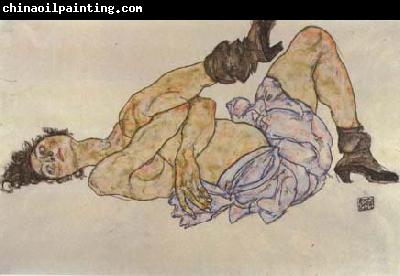 Egon Schiele Reclining Female Nude (mk12)