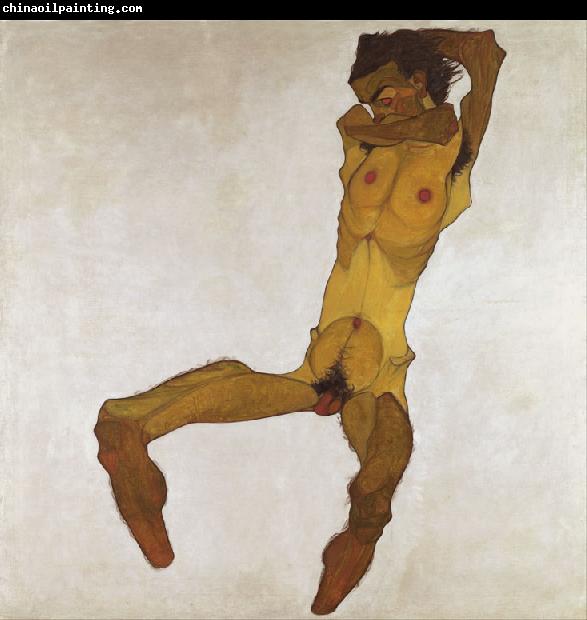 Egon Schiele Seated Male Nude (mk12)